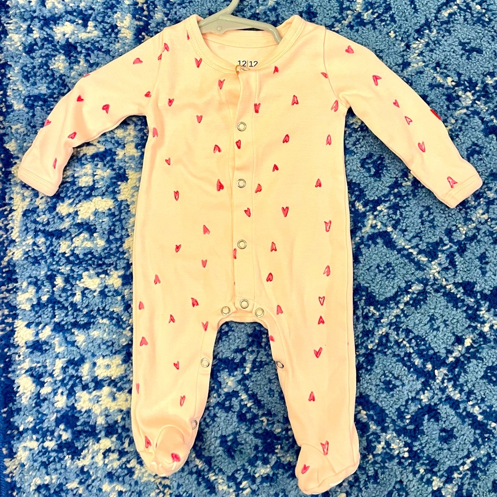 Nordstrom 12/12 Footed Pajamas, size newborn